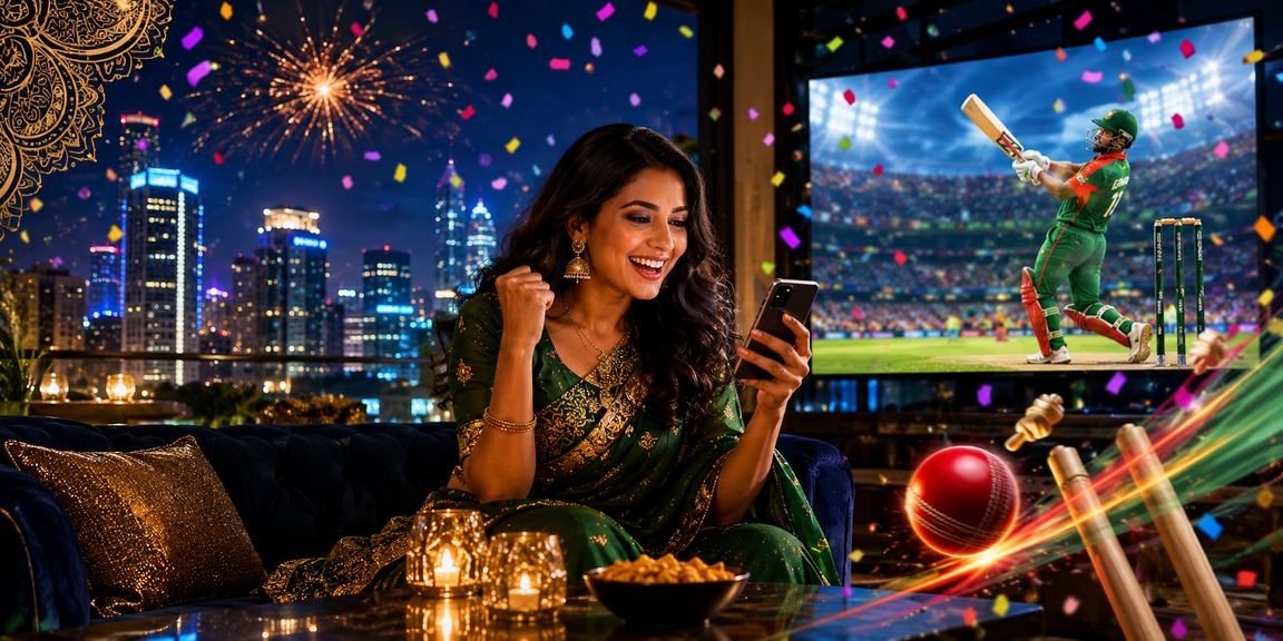 ঢাকায় ক্রিকেট বাজির জন্য gabaji মোবাইল অ্যাপ ব্যবহারের দৃশ্য